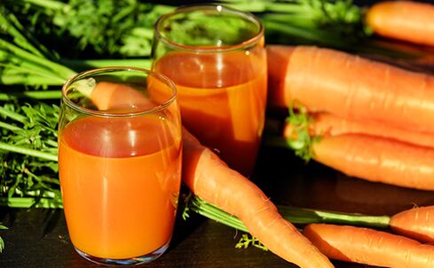 Jugo de zanahoria
